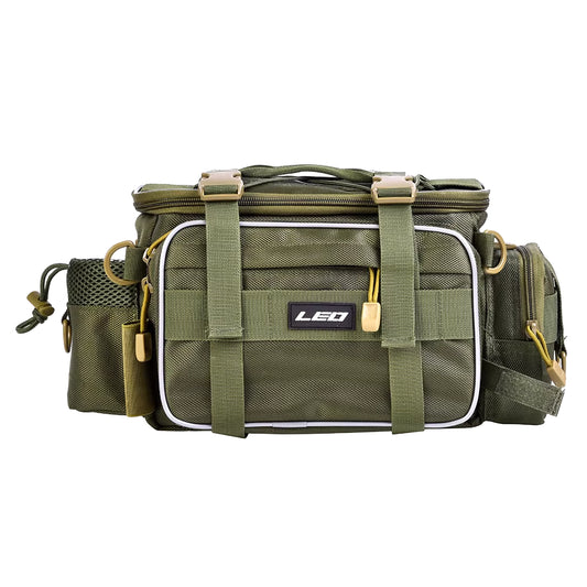 Large Capacity Fishing Tackle Bag Waterproof Fishing Tackle Storage Bag Case Outdoor Travel Hunting Shoulder Bag Fishing Bags